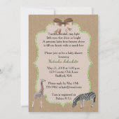 Afrikanische Babyparty-Einladung Einladung (Rückseite)