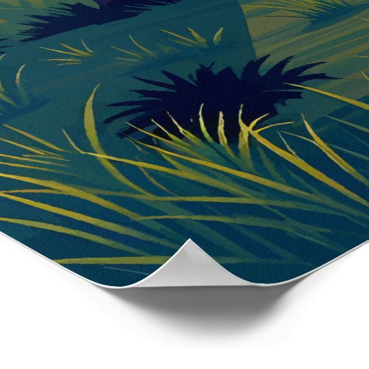 Afrikanische Baobab-Bäume Poster (Ecke)