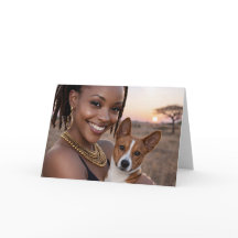 Afrikanische Basenji-Leerkarte