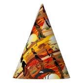 Afrikanische Beautiful Woman Silhouette über afrik Partyhütchen (Links)