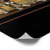 Afrikanische bemalte Welpen Poster (Ecke)