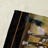 Afrikanische bemalte Welpen Strandtuch (Beispiel)