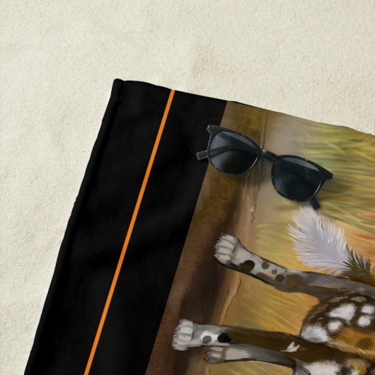 Afrikanische bemalte Welpen Strandtuch (Beispiel)