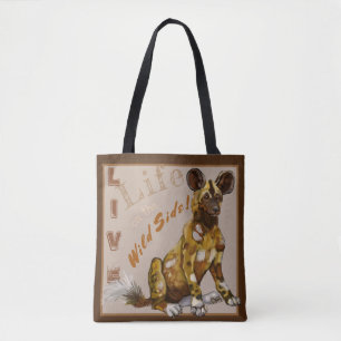 Afrikanische bemalte Welpen Tasche