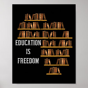 Afrikanische Bildung ist Freedom Black History Tea Poster