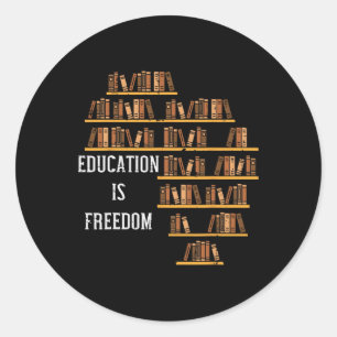Afrikanische Bildung ist Freedom Black History Tea Runder Aufkleber