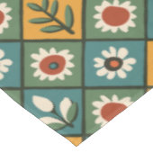 Afrikanische Blumenstrasse Tischdecke (Schrägansicht)