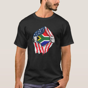 Afrikanische Blutflagge im Inneren Südafrikas T-Shirt