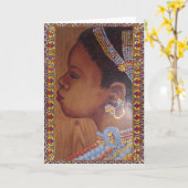 Afrikanische Braut Karte (Gelbe Blume)
