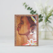 Afrikanische Braut Postkarte (Stehend Vorderseite)