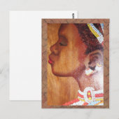 Afrikanische Braut Postkarte (Vorne/Hinten)