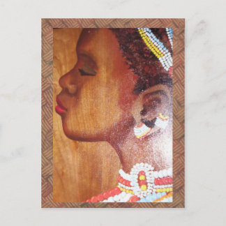 Afrikanische Braut Postkarte