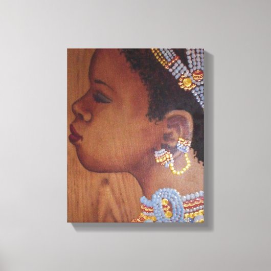 Afrikanische Bride Wrapped Canvas Leinwanddruck (Vorderseite)