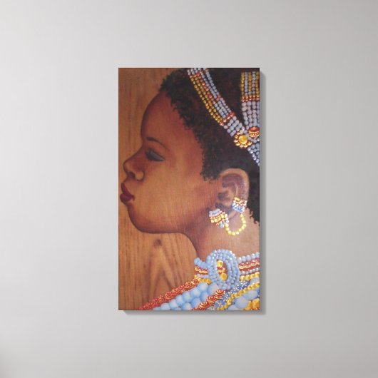 Afrikanische Bride Wrapped Canvas Leinwanddruck (Vorderseite)