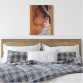 Afrikanische Bride Wrapped Canvas Leinwanddruck (Insitu (Schlafzimmer))