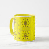 Afrikanische Coole Sonnenblume Polka Dot Art Print Tasse (Vorderseite Links)