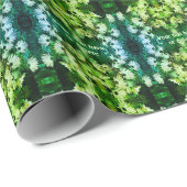 Afrikanische Daisy-Blume Abstrakt Personalisiert Geschenkpapier (Rolleneckpunkt)