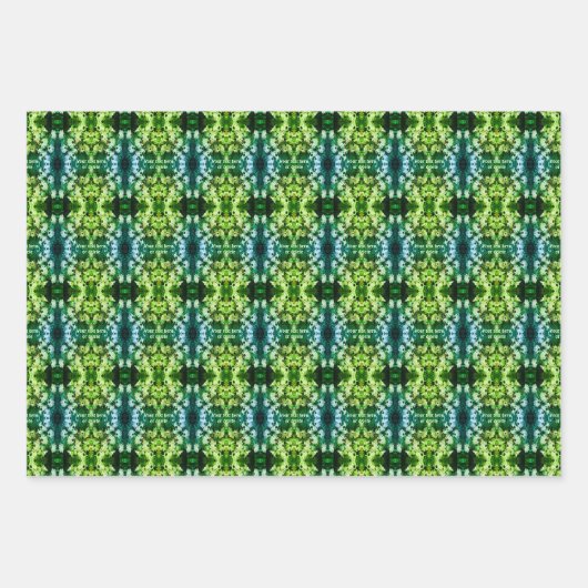 Afrikanische Daisy-Blume Abstrakt Personalisiert Geschenkpapier Set (Vorderseite 2)