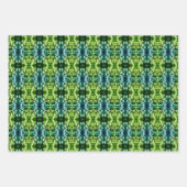 Afrikanische Daisy-Blume Abstrakt Personalisiert Geschenkpapier Set (Vorderseite)