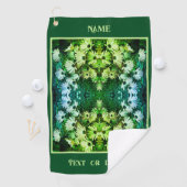 Afrikanische Daisy-Blume Abstrakt Personalisiert Golfhandtuch (Insitu)