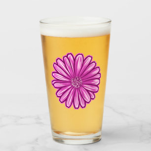 Afrikanische Daisy-Blume, realistische Illustratio Glas