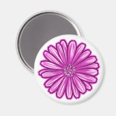 Afrikanische Daisy-Blume, realistische Illustratio Magnet (Vorderseite/Rückseite)