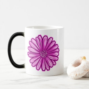 Afrikanische Daisy-Blume, realistische Illustratio Verwandlungstasse