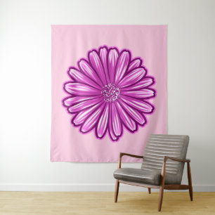 Afrikanische Daisy-Blume, realistische Illustratio Wandteppich