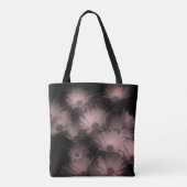Afrikanische Daisy-Blume Schwarz-weiß Tasche (Rückseite)