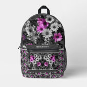 Afrikanische Daisy-Blume teilweise Personalisiert Bedruckter Rucksack (Vorderseite)