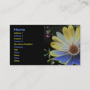Afrikanische Daisy Lapis und Gold Custom Business Visitenkarte