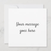 Afrikanische Daisy Monochrome Floral Karte (Rückseite)