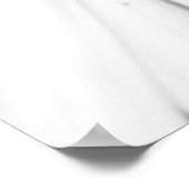 Afrikanische Daisy Monochrome Floral Poster (Ecke)