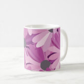 Afrikanische Daisy-Muster-Blume Kaffeetasse (VorderseiteRechts)