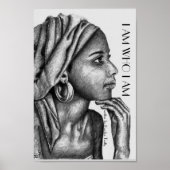 afrikanische Dame Poster (Vorne)