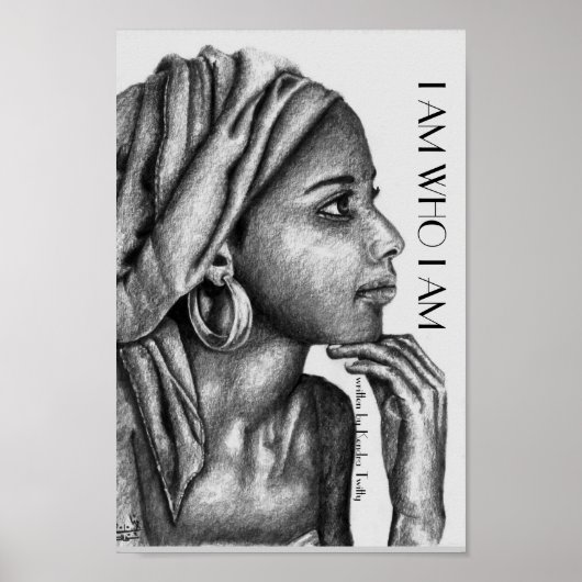 afrikanische Dame Poster (Vorne)