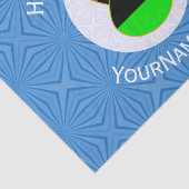 Afrikanische Diaspora Angel Hanukkah Flag Personal Seidenpapier (Ausschnitt)