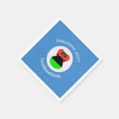 Afrikanische Diaspora Angel Hanukkah Flag Personal Serviette (Ecke)