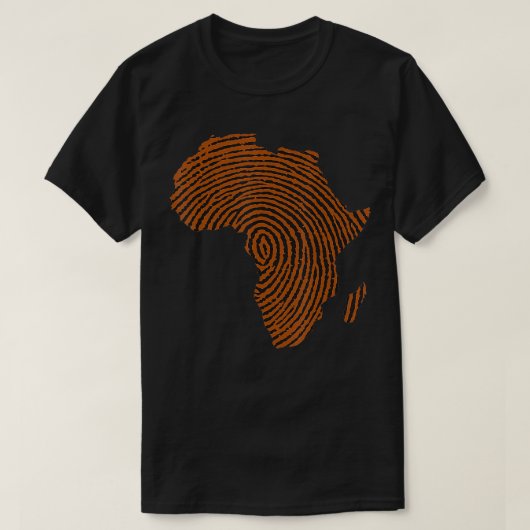 Afrikanische DNA Thumbprint Flagge Afrikas Stolz a T-Shirt (Design vorne)