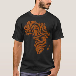 Afrikanische DNA Thumbprint Flagge Afrikas Stolz a T-Shirt