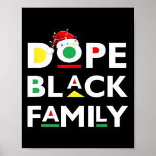 Afrikanische Drogenschwarze Familie Afro Team Sant Poster