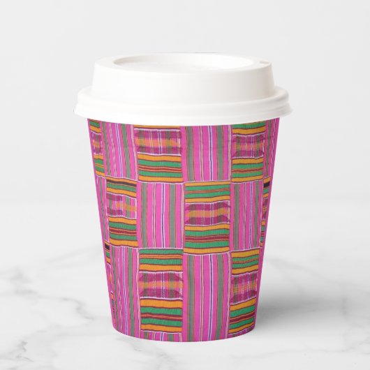 Afrikanische Druckerpapiergruppen Pappbecher (Vorderseite)