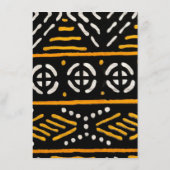 afrikanische Druckmenükarte Menükarte (Rückseite)