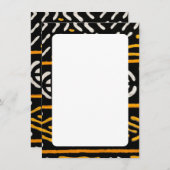 afrikanische Druckmenükarte Menükarte (Vorne/Hinten)