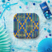 Afrikanische Druckplatte Pappteller (Party)