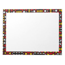 afrikanische Druckvorlagen Notizblock