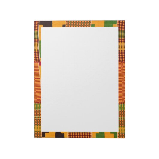 afrikanische Druckvorlagen Notizblock (Rotiert)