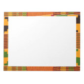 afrikanische Druckvorlagen Notizblock (Vorderseite)