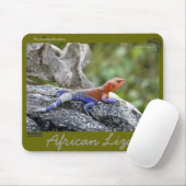 Afrikanische Eidechse Mousepad (Mit Mouse)