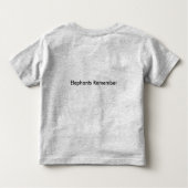 Afrikanische Elefant-Kleinkind-Shirt Kleinkind T-shirt (Rückseite)